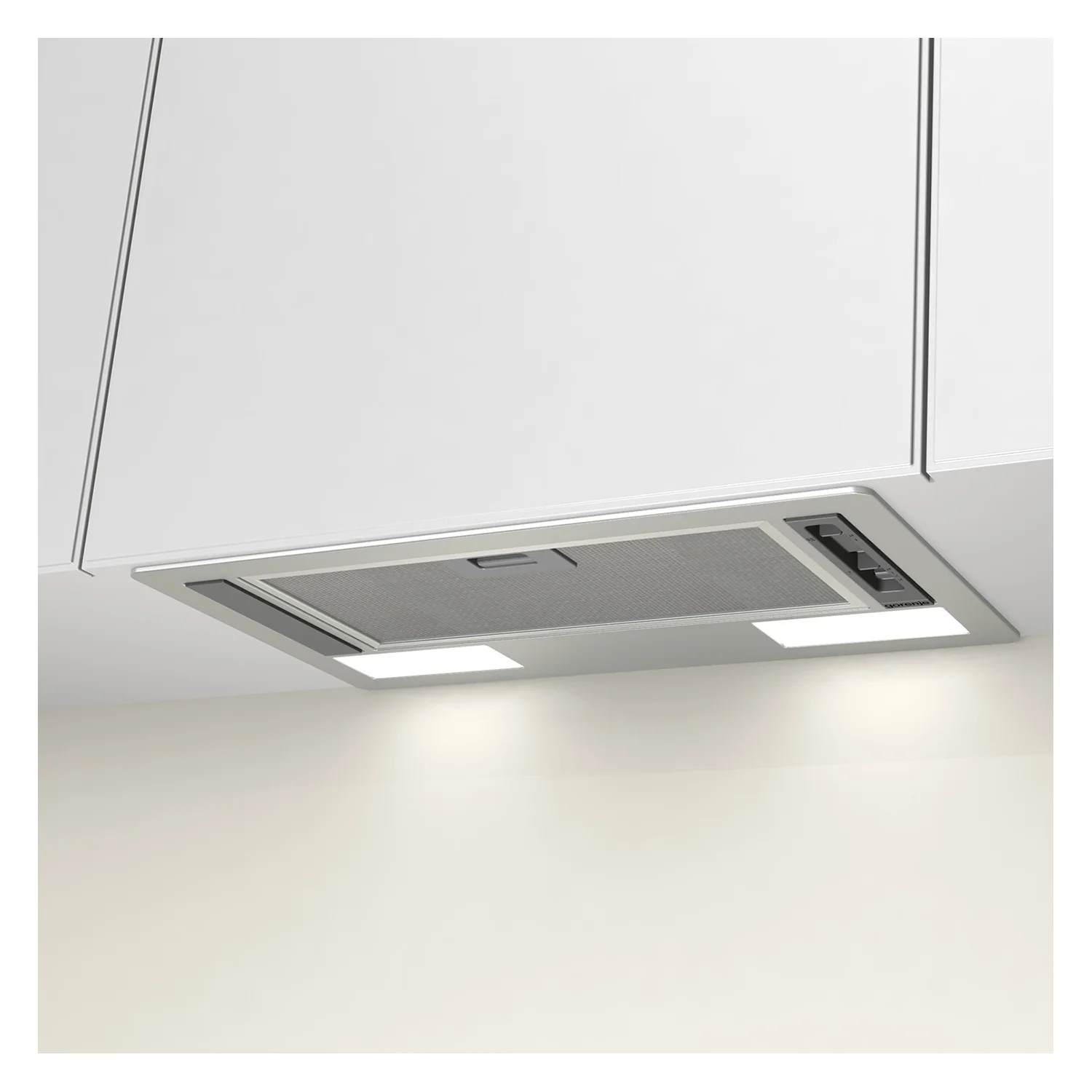 Potpuno ugradbena kuhinjska napa sa LED osvjetljenjem.