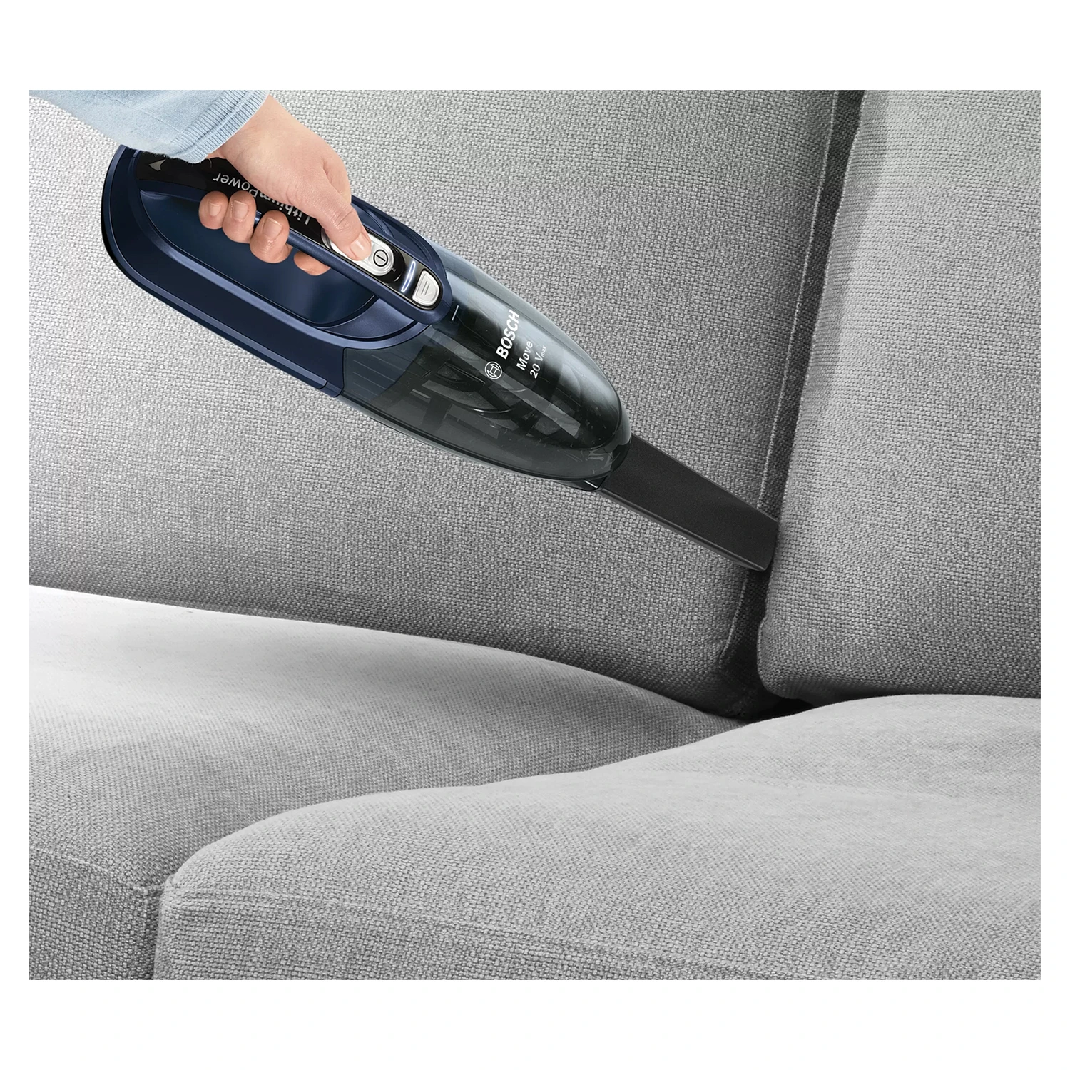 Ručni usisivač Bosch, plavi.