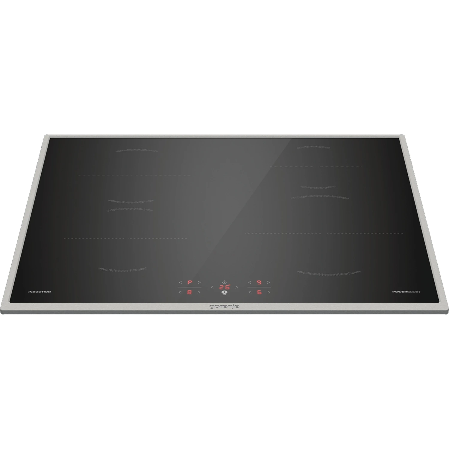 Ugradbena indukciona ploča sa tajmerom i indikatorom toplote.