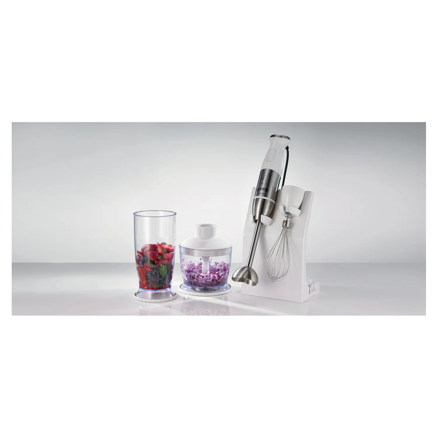 Štapni mikser sa posudama Gorenje, bijeli