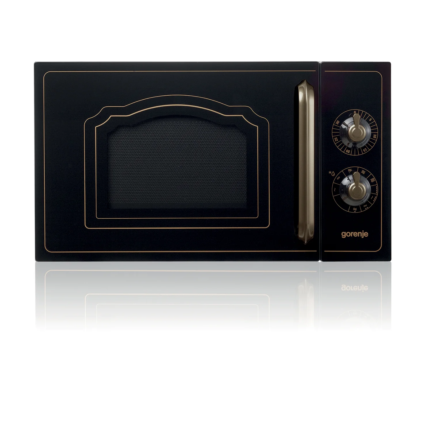 Samostojeća mikrovalna pećnica Gorenje, crna