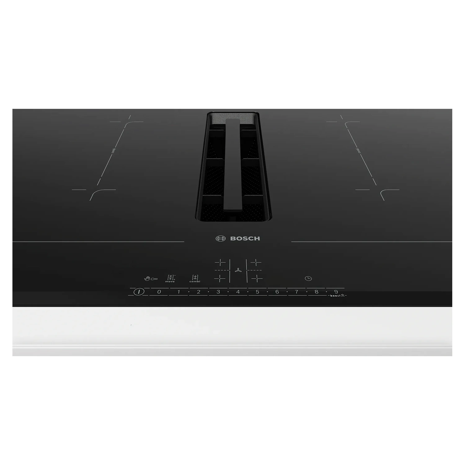 Ugradbena indukciona ploča sa funkcijom automatskog odvlačenja pare pri uključivanju ploče.