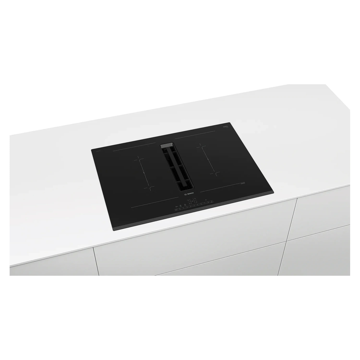 Ugradbena indukciona ploča sa prednjim zakošenim dijelom.