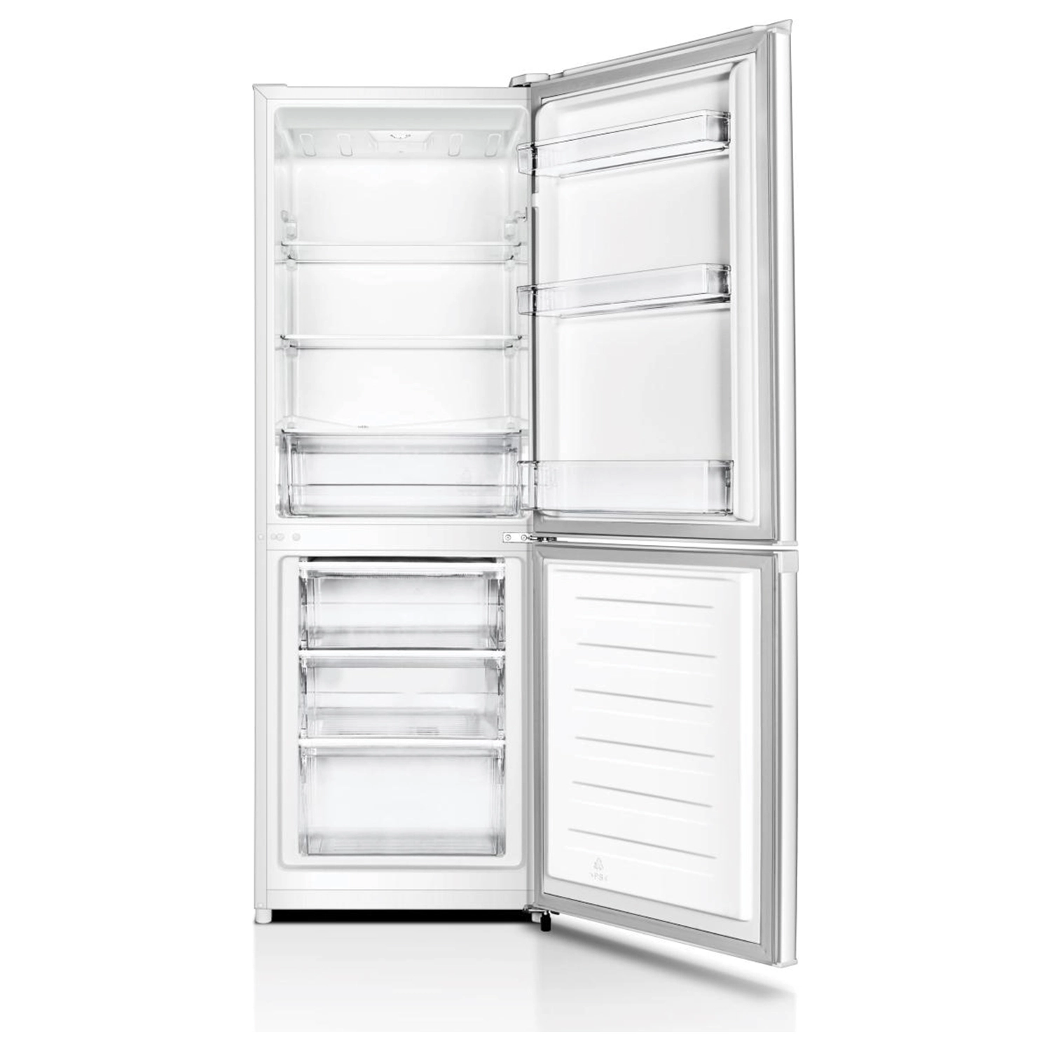 Kombinovani frižider sa LED osvjetljenjem u unutrašnjosti.