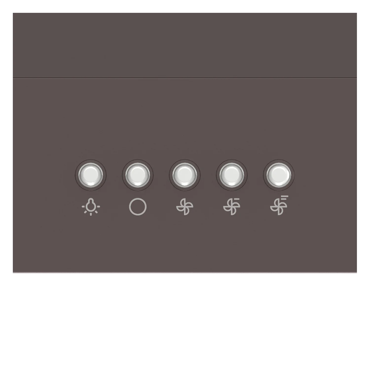 Kontrolni panel ugradbene podelementne kuhinjske nape Gorenje, braon