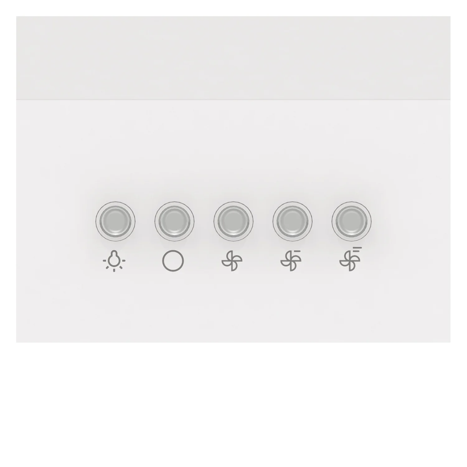 Kontrolni panel ugradbene podelementne kuhinjske nape Gorenje, bijela