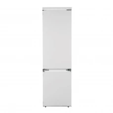 Visoki ugradbeni frižider sa zamrzivačem u donjem dijelu.