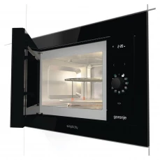 Ugradbena mikrovalna pećnica Gorenje, crna.