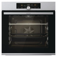 Prednja strana ugradbene rerne Gorenje, siva