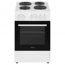 Prednja strana električnog šporeta Tesla, bijeli