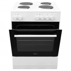 Prednja strana električnog šporeta Tesla, bijeli