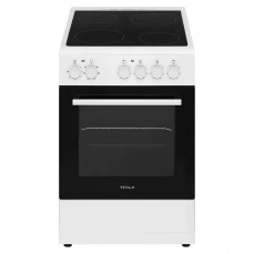 Električni štednjak sa ravnom pločom, širine: 50 cm.