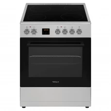 Prednja strana električnog šporeta Tesla, sivi