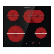Ugradbena staklokeramička ploča za kuvanje sa uključenim grejnim površinama Gorenje, crna