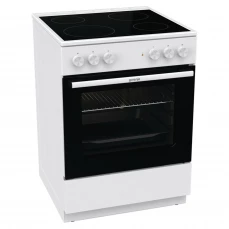 Električni štednjak sa ravnom pločom i običnom pećnicom.