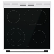 Električni štednjak sa mogućnošću skidanja stakla sa vrata pećnice.