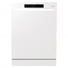 Prednja strana samostojeće mašine za pranje suđa Gorenje, bijela