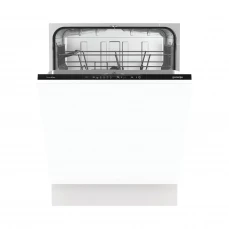 Prednja strana sa otvorenim vratima ugradbene mašine za pranje suđa Gorenje