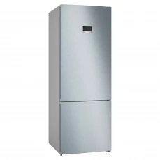 Samostojeći frižider sa zamrzivačem Bosch, sivi.