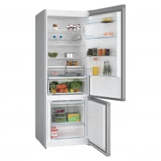 Samostojeći frižider sa zamrzivačem Bosch, sivi.