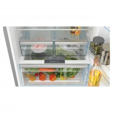 Samostojeći frižider sa zamrzivačem Bosch, sivi.