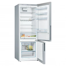 Samostojeći frižider sa zamrzivačem Bosch, sivi.