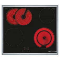 Ugradbena staklokeramička ploča sa proširenim zonama za kuvanje.