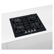 Ugradbena plinska ploča elegantnog izgleda, napravljena od kaljenog stakla.