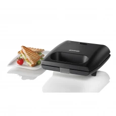 Toster mini gril Gorenje, crni sa sendvičima