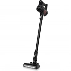 Štapni bežični usisivač sa postoljem za punjenje.