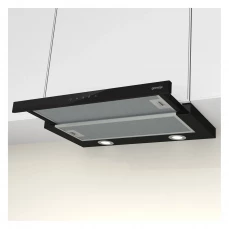 Ugradbena teleskopska kuhinjska napa sa mogućnošću rada u odvodnom i recirkulacijskom modu.