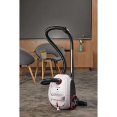 Usisivač sa vrećicom i HEPA filtracijom.