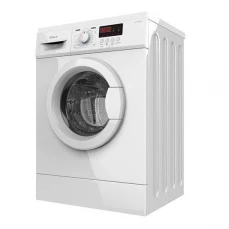 Bočna i prednja strana veš mašine Tesla, bijela