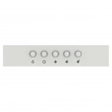 Zidna kaminska kuhinjska napa sa mogućnošću odvođenja pare, kao i rada sa filterom.