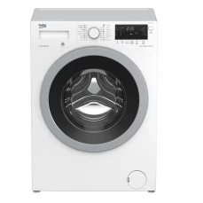 Prednja strana veš mašine Beko, bijela